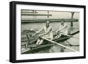 Two Rowers-null-Framed Art Print
