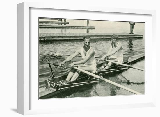 Two Rowers-null-Framed Art Print