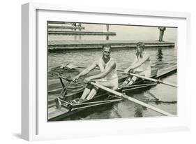 Two Rowers-null-Framed Art Print