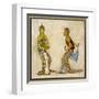 Two Royal Court Dancers Performing the Female Style of Javanese Dance-Tyra Kleen-Framed Art Print