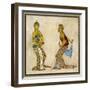 Two Royal Court Dancers Performing the Female Style of Javanese Dance-Tyra Kleen-Framed Art Print