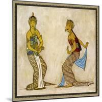 Two Royal Court Dancers Performing the Female Style of Javanese Dance-Tyra Kleen-Mounted Art Print