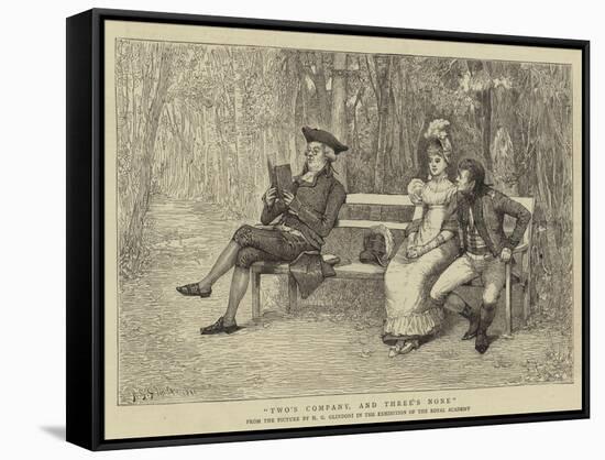 Two's Company, and Three's None-Henry Gillard Glindoni-Framed Stretched Canvas