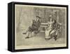 Two's Company, and Three's None-Henry Gillard Glindoni-Framed Stretched Canvas