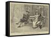Two's Company, and Three's None-Henry Gillard Glindoni-Framed Stretched Canvas