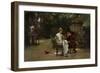 Two's Company, Three's None, 1892 (Oil on Canvas)-Marcus Stone-Framed Giclee Print