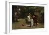 Two's Company, Three's None, 1892 (Oil on Canvas)-Marcus Stone-Framed Giclee Print