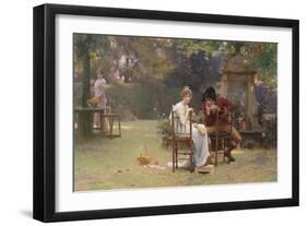 Two's Company, Three's None, C.1892-Marcus Stone-Framed Giclee Print