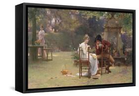 Two's Company, Three's None, C.1892-Marcus Stone-Framed Stretched Canvas