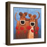 Two's Company-Peter Adderley-Framed Art Print