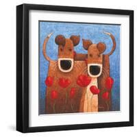 Two's Company-Peter Adderley-Framed Art Print