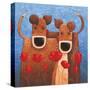 Two's Company-Peter Adderley-Stretched Canvas