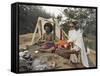 Two Sadhus Smoke Marijuana on the One Day of the Year When It is Legal, Pashupatinath, Nepal-Don Smith-Framed Stretched Canvas