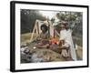 Two Sadhus Smoke Marijuana on the One Day of the Year When It is Legal, Pashupatinath, Nepal-Don Smith-Framed Photographic Print