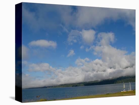 Two Sail Boats Wait on the Shore of Lake Quinault, Olympic National Park, Washington State-Aaron McCoy-Stretched Canvas