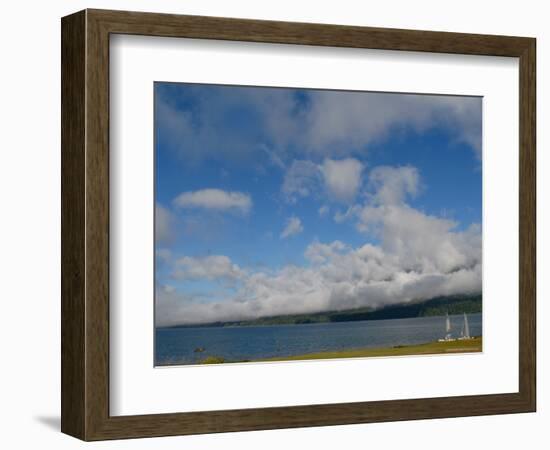 Two Sail Boats Wait on the Shore of Lake Quinault, Olympic National Park, Washington State-Aaron McCoy-Framed Photographic Print