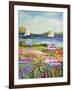 Two Sailboats and Cottage I-Karen Fields-Framed Art Print