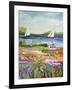 Two Sailboats and Cottage I-Karen Fields-Framed Art Print