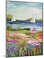 Two Sailboats and Cottage I-Karen Fields-Mounted Art Print