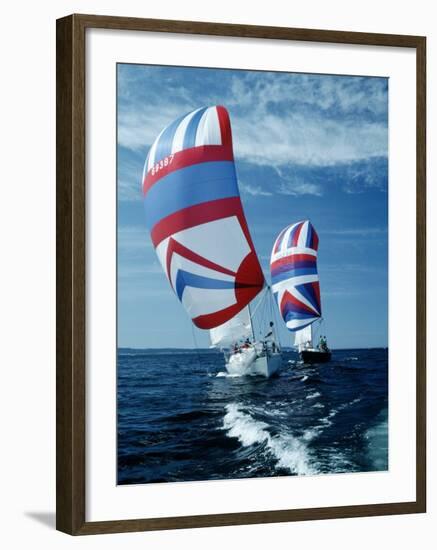 Two Sailing Boats, Puget Sound, Washington-Stuart Westmorland-Framed Photographic Print