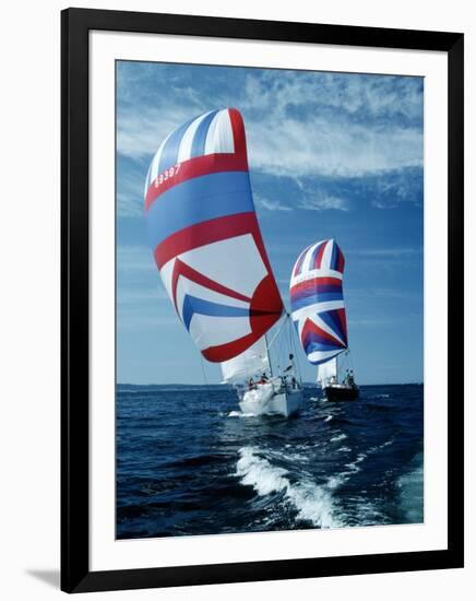 Two Sailing Boats, Puget Sound, Washington-Stuart Westmorland-Framed Photographic Print