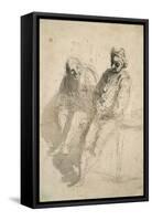 Two Saltimbanques (Deux Saltimbanque)-Honoré Daumier-Framed Stretched Canvas
