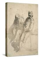 Two Saltimbanques (Deux Saltimbanque)-Honoré Daumier-Stretched Canvas