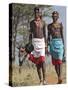 Two Samburu Warrior of Northern Kenya in All their Finery;-Nigel Pavitt-Stretched Canvas