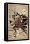 Two Samuraies Fighting-null-Framed Stretched Canvas