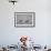 Two Sandhill Crane (Grus Canadensis) in the Snow-James Hager-Framed Photographic Print displayed on a wall