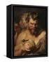 Two Satyrs, about 1615-Peter Paul Rubens-Framed Stretched Canvas