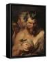 Two Satyrs, about 1615-Peter Paul Rubens-Framed Stretched Canvas