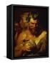 Two Satyrs-Peter Paul Rubens-Framed Stretched Canvas