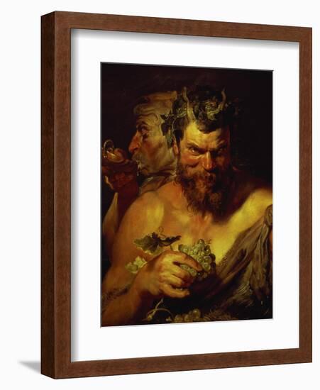 Two Satyrs-Peter Paul Rubens-Framed Giclee Print