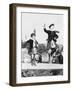 Two Scottish Children in Kilts Dancing Photograph - Scotland-Lantern Press-Framed Art Print