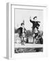 Two Scottish Children in Kilts Dancing Photograph - Scotland-Lantern Press-Framed Art Print