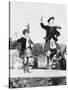Two Scottish Children in Kilts Dancing Photograph - Scotland-Lantern Press-Stretched Canvas