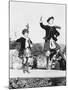 Two Scottish Children in Kilts Dancing Photograph - Scotland-Lantern Press-Mounted Art Print