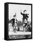 Two Scottish Children in Kilts Dancing Photograph - Scotland-Lantern Press-Framed Stretched Canvas