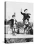Two Scottish Children in Kilts Dancing Photograph - Scotland-Lantern Press-Stretched Canvas