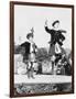 Two Scottish Children in Kilts Dancing Photograph - Scotland-Lantern Press-Framed Art Print