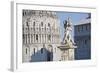 Two Sculptures of Angels Between Duomo Santa Maria Assunta and Battistero (Baptistery)-Markus Lange-Framed Photographic Print