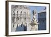 Two Sculptures of Angels Between Duomo Santa Maria Assunta and Battistero (Baptistery)-Markus Lange-Framed Photographic Print