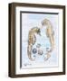 Two Sea Horses, with Shells, 2000-Joan Thewsey-Framed Premium Giclee Print