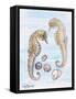 Two Sea Horses, with Shells, 2000-Joan Thewsey-Framed Stretched Canvas