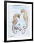 Two Sea Horses, with Shells, 2000-Joan Thewsey-Framed Giclee Print