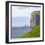 Two sea stacks, Eidi. Denmark, Faroe Islands-Martin Zwick-Framed Photographic Print