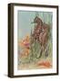 Two Seahorses-null-Framed Art Print