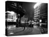 Two Serbian Women Walking Along a Street at Night, Belgrade-null-Stretched Canvas