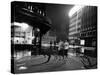 Two Serbian Women Walking Along a Street at Night, Belgrade-null-Stretched Canvas